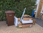 Solar install waste Boxes, rails, and other solar installation waste. GU14 - removed for £94