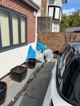 4 bags garden waste, plus wood 1 wood chair, small section wood fence, 4 large bags garden waste. NW11 - removed for £59