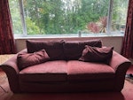 Sofa and bed Sofa is clean and comfortable. Bed is King Size, good solid divan base with wooden headboard, fabric worn in places. Mattress not reusable. BN1 - removed for £130