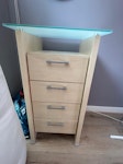 Bedroom furniture -taken apart A double wardrobe (which has been taken apart but can be reassembled), 2 bedside cabinets and a chest of drawers EC1V - removed for £130