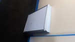 Remove old stock. small tv some posters a keyboard 7 poster clip frames some cardboard a box of football insert slots 2 plastic containers FY4 - removed for £160