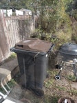 Garden Waste + Additional Empty garden waste bin if possible. 1 Mountain bike- flat tyres, otherwise working order. Large kettle BBQ(likely not reusable)  Old garden shears (likely not reusable),Wooden shoe rack/shelf, bucket and sponge, assorted plastic plant pots, small bamboo canes. B30 - removed for £126