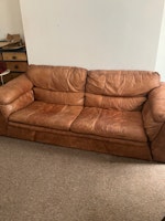 2 SOFAS; 1 FRIDGE-FREEZER; collected by Waste Machine