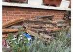 Rotting wood garden sleepers These are wooden sleepers that made up a planting beds in the garden. Removed because they're rotting. E3 - removed for £130