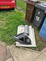 Vinyl floor offcuts, 1 bag collected by Hullk Removals