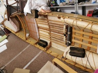 Lightweight rowing boat collected by we recycle waste ltd