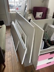 Dissembled IKEA furniture We wanted to arrange for someone to take away the parts from a few disassembled IKEA furniture items: one bunk bed, a dressing table and some shelves, plus a few other bits like a carpet. N1 - removed for £104