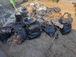Garden and assorted rubbish Bags of grass, weeds, plants.
Old junk N15 - removed for £130
