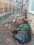 Garden waste Garden waste in piles in the garden. Cleared bushes, weeds and rotten plants from the back garden.  Some waste are in bags. RM3 - removed for £214