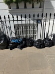 7 bags of rubbish 7-8 bags of rubbish W11 - removed for £57