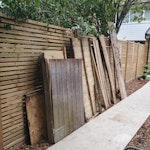 Dismantled garden storage One large panel 180cm x 160cm, could be broken down if you have the tools. Other pieces much smaller and easier to carry. SE19 - removed for £104