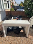 Bin bags, side table, pictures 7 x bin bag
1 x side board furniture
1 x small box
4 picture frames TW11 - removed for £104