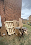 Packaging Wooden Pallets, cables, cardboard - all pictured MK8 - removed for £133
