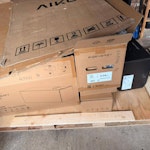 Solar install waste One large pallet, a smaller pallet, boxes and some cables and pigeon fencing RG10 - removed for £138