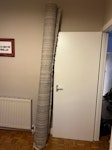 1 roll of carpet 240cm long rolled up, white shag rug about 3 years old N5 - removed for £26