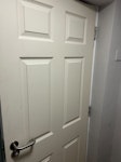 One internal door One internal door - I do not have a photo of it outside, but it’s been placed around the side of building through gate on right hand side as you look at front of building - ST3 - removed for £70