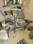 End of house clearance bike, treadmill base, electronic drumkit, plus a small amlifier (not pictured) NG9 - removed for £52