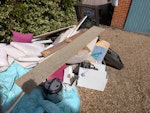 Rubbish from garage A combination of broken electrical items, wood, insulation off cuts and garage waste CM3 - removed for £257
