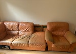settes & armchairs 2 settees,2 armchairs,1 footstool NW11 - removed for £286