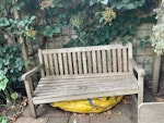 Mattress and garden bench Double ( 4ft.6”) latex mattress and 5ft x 2ft teak garden bench, broken. SW13 - removed for £83