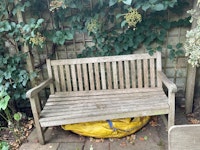 Mattress and garden bench collected by Bincredible Waste Solutions