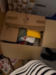 12 boxes, 2 bags, 2 cut trees 6 large boxes, 6 small boxes, 2 bags of rubbish, an ironing board, 6 flat packed boxes and chopped up garden waste of two olive trees. SW4 - removed for £130