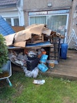 Assorted waste. Nothing heavy. Assorted waste. Largest items are 3x garden febce panels. Many bits of cardboard and black bin liners. Easy access to garden for removal/loading. HA3 - removed for £250