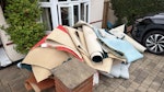 carpets and various wood carpets and underlay, carpet sticking strips and some various wood EN6 - removed for £230