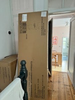 Two large cardboard boxes collected by Bincredible Waste Solutions