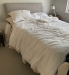 Double bed, rug, drawers, etc 1. 7-year-old Silentnight  Geltex Ultra 3000 Softer double mattress in reasonable-good condition. 
2. Warren Evans Oak Satin double bed frame with 4x Oak Satin under-bed drawers and John Lewis Sonning Upholstered Headboard in Canvas Stone Grey
3. IKEA desk drawers
4. Approx 2m by 3m thin rug
5. Very simple pine wardrobe with cover

All items will be brought onto the driveway for collection. No parking restrictions. Bed and headboard will be deconstructed for removal from the house and transport. SE25 - removed for £156