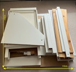flat pack Wood & freezer MDF/Pine flat pack wood panels in various sizes. and a electrical freezer BN2 - removed for £117