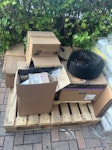 Solar installation waste Wooden pallet, boxes, pigeon proofing, and other solar installation waste BH23 - removed for £94