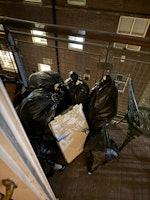 Mix of Cloths duvet foodwaste collected by Advance Waste
