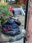 House &shed clearence 2 seater sofa, single bed frame, 1x bike, shed items, [old camping gear] PR4 - removed for £156