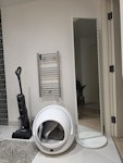 Mirror, Hoover, Cat Litter Box 1. IKEA Mirror. Good condition. Reusable

2. Tefal Hoover. Barely used

3. Automatic Cat Litter Box. Used. Functioning fine.

1st Floor of a flat building. Parking available right outside. Lift available. E16 - removed for £65