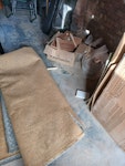 Renovation left overs Collection ideal before 21st October. Junk contents includes: old carpet, carboard, table made from kitchen counter offcut and offcuts from laminate flooring. GL4 - removed for £286