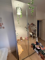 1 double door ikea pax+table collected by M&V waste Clearance
