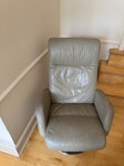 3 seat sofa, 2double bed & mat 2 x Double bed base and mattress
3 seater sofa
Swivel chair and footstool W2 - removed for £143
