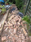 Bricks rubble Broken bricks and rubbke not the scaffold boards in picture DA4 - removed for £130