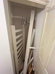 King sized mattress and frame Wooden bed frame is deconstructed. King sized mattress is clean. NW6 - removed for £77