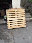 2 Wooden pallets CF72 - removed for £56
