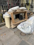 2 sofa bed and one topper 2 sofa bed disambled and one topper mattress super king SW1V - removed for £156