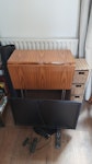 table, tv, craft drawers Small folding table, small trinket drawer unit with rattan drawers, small bedroom TV, yoga/exercise mat BN2 - removed for £97