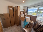 Cardboard boxes to be recycled Large quantity of cardboard boxes - some flattened - and small amount of wood packaging. Cardboard should be all recyclable. BR3 - removed for £214