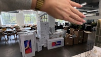 Cardboard collected by Bincredible Waste Solutions