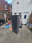 Fridge freezer, boxes, tiles. Fridge freezer, boxes, tiles, etc SN1 - removed for £300