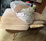 sofa, coffee table, parasol I would like a quote to dispose of a dismantled sofa, one coffee table, some cardboard boxes. and a parasol SG3 - removed for £130