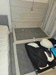 2 beds 1 mattress + extra junk 1 ottoman bed frame (reusable), 1 divan bed, 1 mattress (reusable), 2 stand light (damaged), 1 chair (reusable), 1 clothes stand (reusable) EC2A - removed for £130