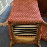 Old Ercol (?) armchair This is a really good old armchair in very good condition. The only reason I'm getting rid of it is because its seat slopes backwards, and that's bad for my back. I can't donate it to charities because I don't have any fire safety labels for it, because it was made well before such labels. NG5 - removed for £78