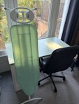 desk + chair + ironing board it’s an ikea desk and chair, an iron board and then a plastic folding table N4 - removed for £65